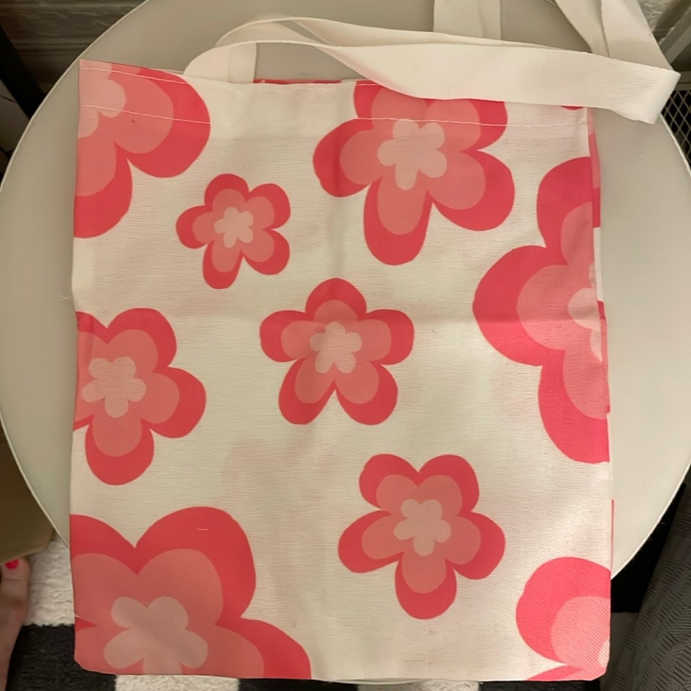 #030. Flower Canvas Tote